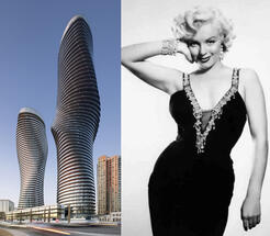 Marilyn Monroe buildings - The Absolute Towers