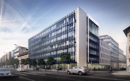 Skanska launched its Nordic Light office project in Budapest