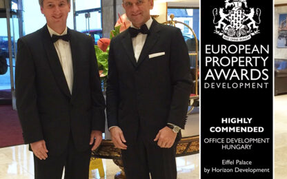 Horizon Development Achieves Highly Acclaimed European Award for Eiffel Palace Office Building