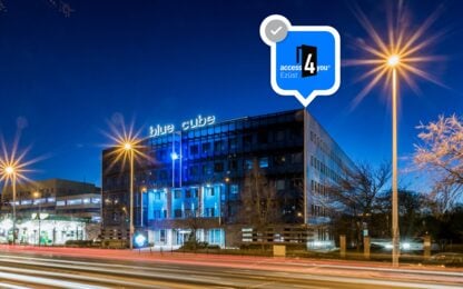 S IMMO's Blue Cube office building received Silver certification for accessibility