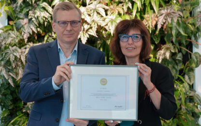 CA IMMO office building IP WEST awarded Well Gold certificate