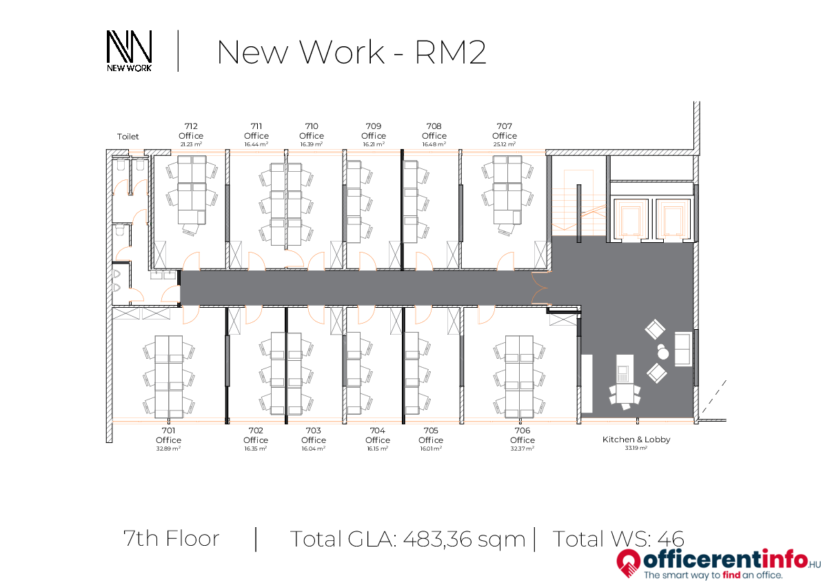 Office For Rent In Rm2 Business Center 1137 Budapest Radnoti Miklos Utca 2