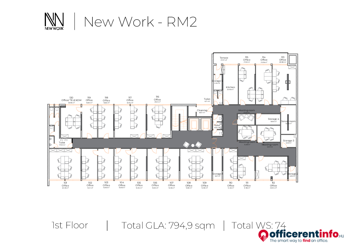 Office For Rent In Rm2 Business Center 1137 Budapest Radnoti Miklos Utca 2