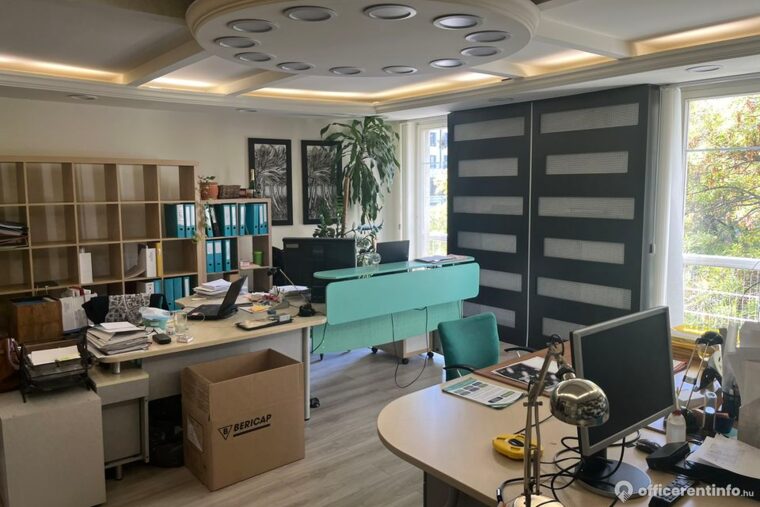 Offices to let in 96-square-meter furnished office for rent at the beginning of Lajos út