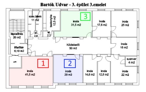Offices to let in Bartók Udvar Irodaház