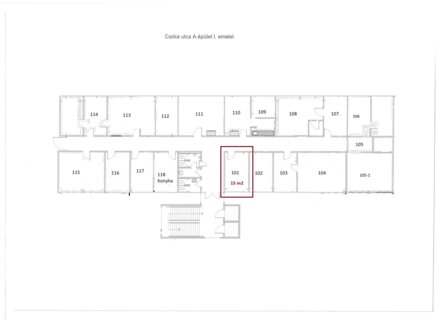 1. emelet 15 m2