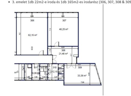 Offices to let in Dózsa György út és Váci út  kereszteződésénél kis méretű  irodák kiadók,