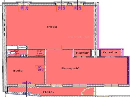 Offices to let in Bécsi út elején,  IGÉNYES irodabútorral berendezett iroda kiadó