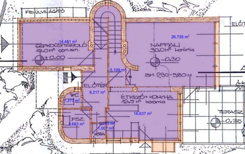 Offices to let in Kiadó  II. Vihorlát utcában lévő 245 nm –es önálló családi ház irodának