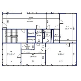 Offices to let in Kiadó földszinti, 105 m²-es, teljesen szeparált iroda