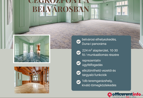 Offices to let in Cégközpont a Belvárosban