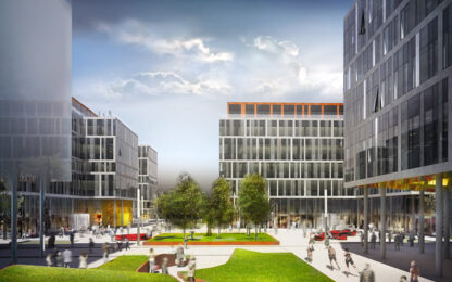 Váci Greens’ Building "C" is managed by CBRE