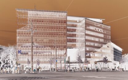 Contemporary dance on the façade: a new perspective for the Kalvin Square office building